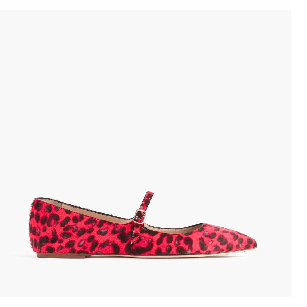 J. CREW Collection Calf Hair Mary Jane Flats